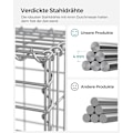 Miniatyrbild 3 av 8: Rootz galvaniserat stål Gabion Set - Silver Mesh - Spiralpinnar - Distanskrokar - Kraftig konstruktion - Enkel montering - Mångsidig användning - 100c
