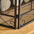 Pikkukuva 8 / 10: Rootz Western Fireplace Guard - Palosuoja - Fire Shield - Tukeva teräsrunko - Tyylikäs lonkkakuvio - 105 cm x 1,6 cm x 80,5 cm