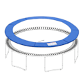 Miniatyrbild 7 av 7: Rootz Trampolinfälgskydd - Kantskydd - Trampolinkantskydd - Trampolinskydd - Trampolinstoppning - Trampolinramskydd - Blå - 244 cm
