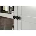 Pikkukuva 4 / 8: Rootz Display Cabinet - Showcase - Curio - Exhibit Case - Trophy Holder - Storage Unit - Light Grey/Artisan Oak - 65x201x41 cm