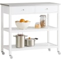 Pikkukuva 1 / 6: Rootzin keittiön säilytysvaunu - Kärry ruostumattomasta teräksestä valmistetulla työtasolla - L100 x S45 x K92cm