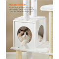 Miniatyrbillede 7 af 8: Rootz Large Cat kradsestolpe - Kattetræ - Katteskraber - Spånplade - Plys - Sisal - 58cm x 40cm x 165cm