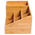 Miniatyrbillede 4 af 9: Rootz Desk Organizer - Bruin - Bambus - 12,99 cm x 8,07 cm x 6,1 cm