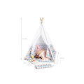 Miniatyrbild 2 av 8: Rootz Kids Tipi Nairatält - Lekstuga inomhus - tipi för barn - Med fönster - Polyester och trä - 120cm x 120cm x 155cm