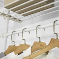 Miniatyrbild 5 av 8: Rootz justerbar garderob Organizer Kläder Hyllsystem-Hängskena-Teleskopiska Kläder Förvaringshyllor