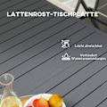 Miniatyrbild 7 av 10: Rootz Garden Table - Utomhusbord - Utdragbart bord - Väderbeständig design - 160/220L x 90W x 73H cm