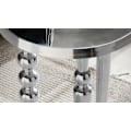 Miniatyrbillede 6 af 7: Rootz Modern Design Sidebord - Rundt bord - Håndlavet bord - Blank overflade - Aluminiumsmateriale - 44cm x 44cm x 63cm