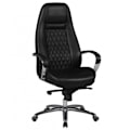 Miniatyrbild 1 av 7: Rootz Executive Chair - Äkta läder - Diamantdesign - Aluminiumbas - Ergonomiska kontroller - Svankstöd - 120 kg Lastkapacitet - 120-130 cm x 68 cm x 5