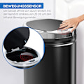 Miniatyrbild 5 av 10: Rootz 42L Sensor Trash Can - Automatisk avfallsbink - Kökshink - Infraröd öppning - Rostfri - Ø30,5 x 68 cm