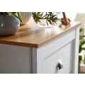 Miniatyrbild 5 av 7: Rootz skänk med 5 lådor 53x114x39 cm byrå vit - ek modern - Design skänk hög smal - byrå vardagsrum