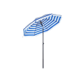Miniatyrbillede 1 af 6: Rootz Parasol - Haveparasol - Sammenklappelig haveparasol - Udendørs parasol - Haveparasol - Parasol - Parasol - Paraplyparasol - Gule/hvide striber