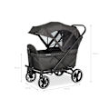 Miniatyrbillede 2 af 11: Rootz Cruiser Folding Handcart - Utility Wagon - Sammenklappelig vogn - UV-beskyttelse soltag - 116cm x 64cm x 64cm