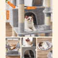 Miniatyrbild 4 av 8: Rootz Cat Tree - Skrapstolpe - Cat Climbing Tree - Cat Activity Tree - Cat Play Tree - Modern Cat Tree - Cat Tree House - Spånskiva - Plysch - Sisal -