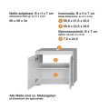 Miniatyrbild 5 av 11: odefinierad White/Eik High gloss