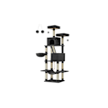 Miniatyrbild 1 av 6: Rootz Large Cat Scratching Post - Kitty Furniture - Multi-Level Scratcher - Ink Black - 60cm x 50cm x 206cm