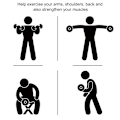Miniatyrbild 7 av 11: Rootz Hantelset - 30KG Hantelset - med viktskivor - för hemmakontoret gym - Stål - PU - Styrketräning - Svart