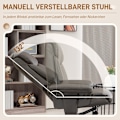 Miniatyrbillede 4 af 10: Rootz TV hvilestol med skammel - Spillestol - Vippefunktion - Imiteret læder - 81cm x 95cm x 107cm