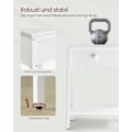 Miniatyrbillede 4 af 6: Rootz mathvid sengebord - natbord - endebord - spånplade og stålkonstruktion - 40 cm x 40 cm x 55 cm - 9 kg - 20 kg overfladekapacitet - 10 kg skuffek