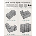 Miniatyrbild 8 av 8: Rootz DIY Grey Storage Cube Organizer - Plasthylla - Modulära hyllor - Enkel montering - Lättvikt - Mångsidig - 125cm x 63cm x 42cm