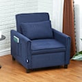 Miniatyrbillede 2 af 11: Rootz Justerbar Corduroy Sleeper -stol - Konvertibel sengestol - Rentlinerstol - Komfort - 74 cm x 84 cm x 81 cm (sofa), 61 cm x 180 cm x 41 cm (seng)
