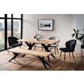 Miniatyrbild 3 av 8: Rootz Massive Dining Table - Loft Style - Rectangular Table - Acacia Wood - Handcrafted & Unique - 200 cm x 100 cm x 76 cm