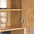 Pikkukuva 6 / 8: Rootz Retro -keittiökaappi - modernit säilytyskaapit - Pegboard -hyllyt - Optimaalinen säilytystila - 60x170x40cm