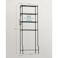 Miniatyrbillede 4 af 6: Rootz Metal toilethylde - Organizer til badeværelset - Opbevaringsstativ - Robust konstruktion - Pladsbesparende - Nem montering - 30 cm x 63 cm x 176