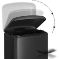 Miniatyrbillede 3 af 8: Rootz Pedalspand 30 L - Skraldespande - Sort - 34,5 x 61,5 x 27,5 cm (BxH x D)