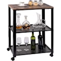Miniatyrbillede 1 af 10: Rootz Retro Metal Serveringsvogn - Opbevaringsvogn - Utility rullevogn - Pladsbesparende, Alsidig, Holdbar - 60 cm x 76 cm x 40 cm
