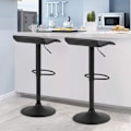 Miniatyrbild 2 av 8: Rootz Barpall - Bistrosits - Bänkstol - Designer Hocker - Höjdjusterbar sits - Vridbar sadel - Moderna sittplatser - Svart