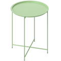 Miniatyrbillede 1 af 10: Rootz Round Garden Table - Terrace Table - Steel Exterior Table - Fjernelig bakke - Foldbart design - Ø46 x 50 cm