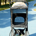 Miniatyrbild 9 av 10: Rootz Foldbar Pet Buggy - Dog Buggy - Bärbar hundvagn - Regnskydd - 80,5 cm x 51,5 cm x 100 cm