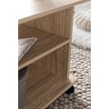 Miniatyrbillede 4 af 7: Rootz Design sofabord 95 x 51 x 54,5 cm Sonoma drejeligt med hjul - Sofabord Sofabord - Sofabord Loungebord - Sofabord med opbevaringsplads