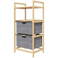 Miniatyrbillede 1 af 11: Rootz Bambus vaskeri - Tøjarrangør - Opbevaringsløsning - Rumbesparelse - 44W x 34d x 96H cm