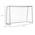 Miniatyrbillede 3 af 10: Rootz bærbart fodboldmål - Fodboldnet - Træningsmål - Robust stålramme - Vejrbestandigt net - Nem opsætning - 300 cm x 120 cm x 200 cm