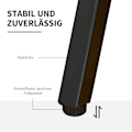 Miniatyrbillede 5 af 8: Rootz skrivebord med hylder - sort, grå - stål, spånplade, glas - cm x 45,27 cm x 35,43 cm