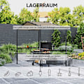 Miniatyrbild 5 av 9: Rootz Grill Tält Gazebo - Pavilion Shelter - väderbeständigt tak - Skyddsdesign - 277 x 149 x 230 cm