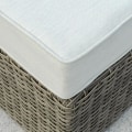 Pikkukuva 5 / 8: Rootz Polyrattan puutarhakalusteet - Puutarhakalusteet - Puutarhasetti - Loungesetti - Olohuoneen kalusteet Sivupöydällä - Alumiiniset tyynyt - Vaalea