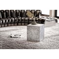 Miniatyrbillede 3 af 7: Rootz Elegant Sofabord - Sidebord - Marmorlook - Hvid - Opbevaringsområde - Sidebord - 40cm x 40cm x 45cm