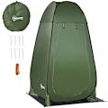 Pikkukuva 1 / 6: Rootz-suihkuteltta - Ulkopukuhuone - Taitettava - Pop-up-design - Kantolaukku - Polyesteriteräs - Tummanvihreä - 126L x 124W x 189K cm