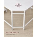 Miniatyrbillede 4 af 7: Rootz computerbord - Kontorbord - Studiebord - Spånplade og stål - Rummelig arbejdsflade - Robust konstruktion - Nem montering - Ahornhvid - 138cm x 1