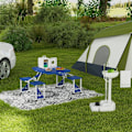 Miniatyrbillede 9 af 10: Rootz bærbar udendørs håndvask - Mobil vask - Campingvask - Integreret sæbedispenser - 51 cm x 33,5 cm x 103 cm