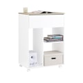 Miniatyrbillede 1 af 8: Rootz Rolling Printer Table - Movable Printer Stand - Portable Desk - Holder 65 kg - 63x88x42cm - Let samling