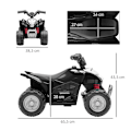 Miniatyrbillede 3 af 6: Rootz Children's Quad - Elektrisk Quad - Children's Electric Quad - 2,8 Km/t - Led-forlygte - Til 1,5-3 år Børn - Pp/Metal - Sort - 65,5 x 38,5 x 43,5