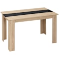 Miniatyrbillede 6 af 7: Rootz Spisebord - Moderne finerbord - Elegant Natural Wood - Sæder 4-6 - Anti -slip - 120L x 69W x 75H cm