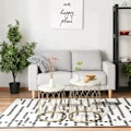 Miniatyrbillede 7 af 8: Rootz Terrassebord - Havebord - Sidebord - Sofabord - Marmor & Guldeffekt - Stål - Guld/Hvid - 41 x 46cm & 35 x 38,5cm