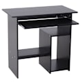 Miniatyrbild 1 av 11: Rootz Desk - Computer Table - Extendable Tabletop - Office Table - PC Table - Black/White - Processed Wood