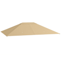 Miniatyrbillede 6 af 6: Rootz Pavilion Replacement Roof - Baldachin - Canopy Top - Vejrbestandig & UV30+ - 397 cm x 297 cm - Khaki