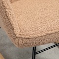 Miniatyrbillede 8 af 9: Rootz Retro gyngestol i massivt træ - Hvilestol - Afslapningsstol - Elegant design - Buede træløbere - Tyk polstring - 92 cm x 71 cm x 101 cm - Brun