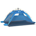 Pikkukuva 10 / 10: Rootz Pop -Up Beach Telt - Sun Shade - UV Shelter - Mesh Window - Lasikuitukehys - 220x173x120cm